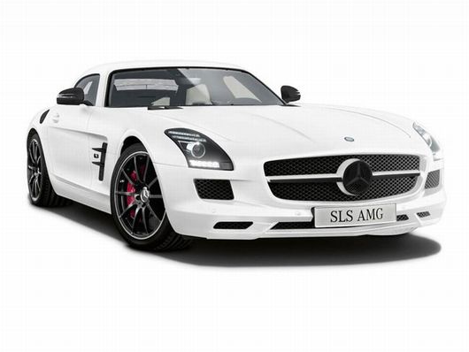 Mercedes SLS AMG Matt White
