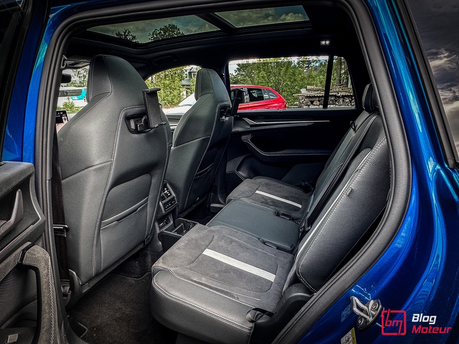 Les places du second rang du nouveau Skoda Kodiaq, en version 7 places.